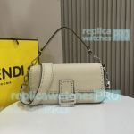 Replica Fend--i Baguette Beige Crossbody Bag Medium Size